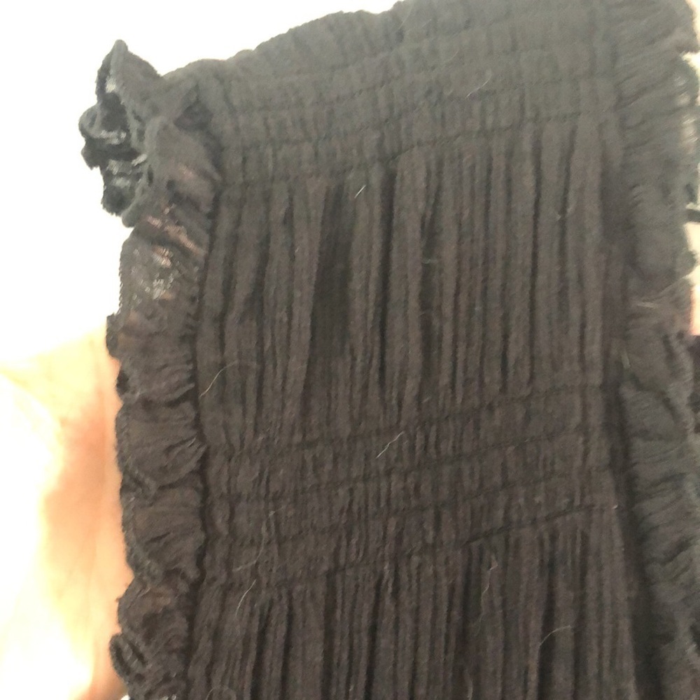 NEW Free People Antoinette Lined Fit and Flare Cotton Black S Mini Dress - Picture 6 of 16